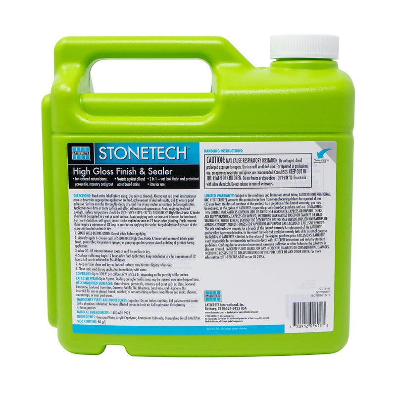 STONETECH High Gloss Finish & Sealer, 1 Gallon (3.8L) Bottle - Image 2